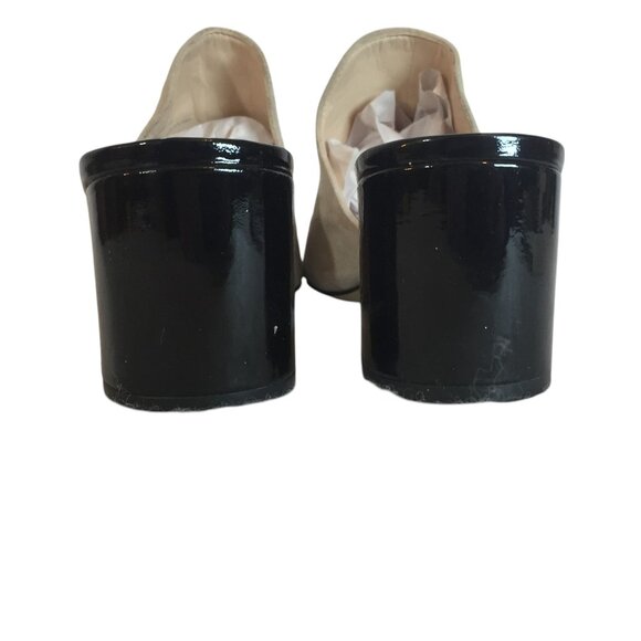 Karl Lagerfeld Paris Hettie Tan Suede Heel Mules Womens 8 Tassel - Picture 5 of 14